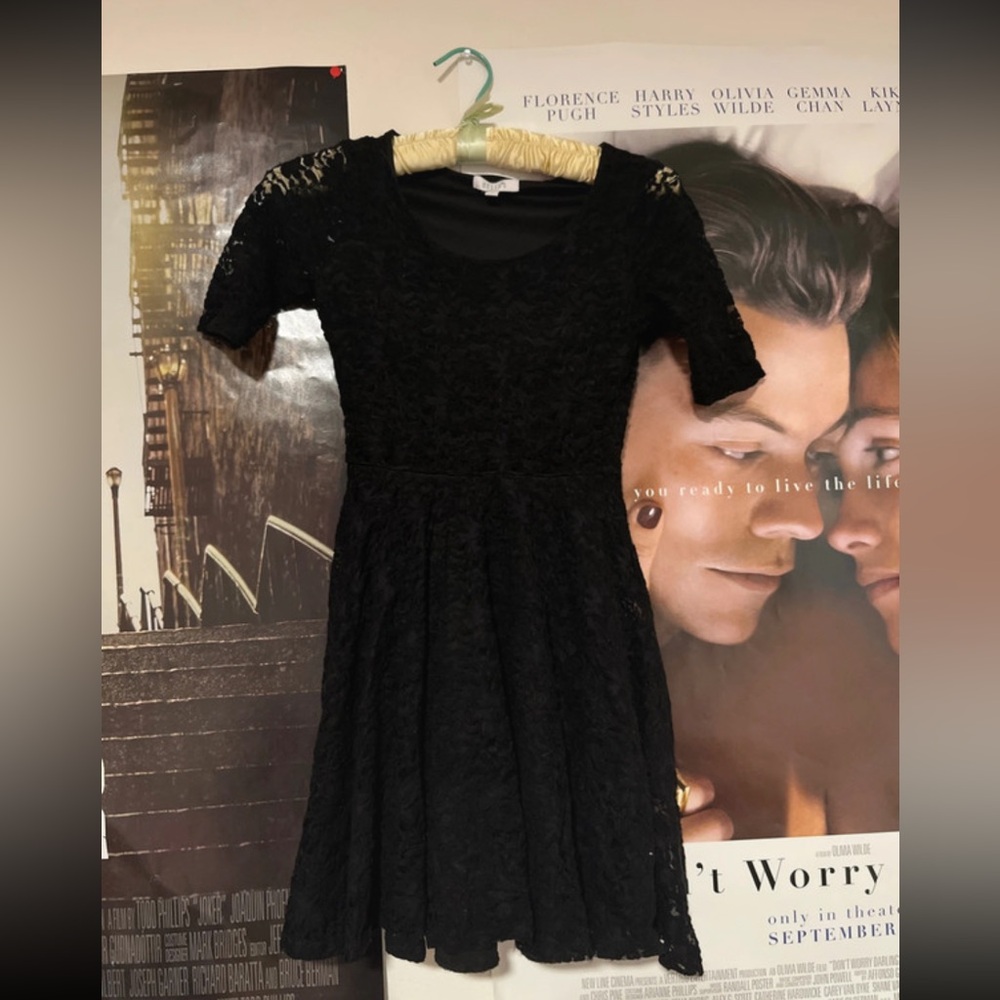 dELiA*s Black Lace Mini Dress